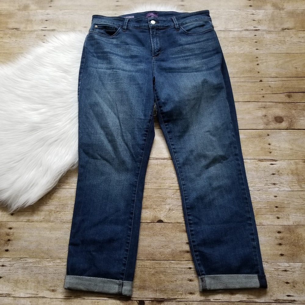 NYDJ ROLL UP CUFF JESSICA RELAXED BOYFRIEND JEANS